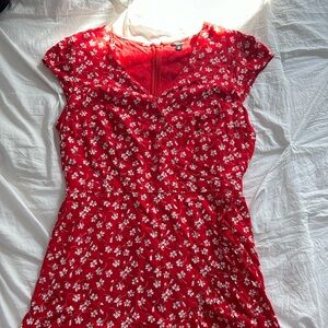 J CREW MERCANTILE RED DRESS
